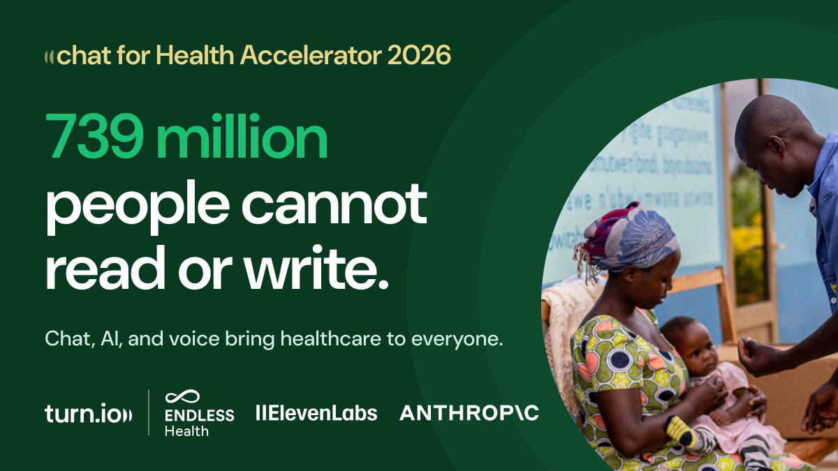 Turn.io Launches the Chat for Health Accelerator 2026, scaling AI and Voice for Primary Healthcare.